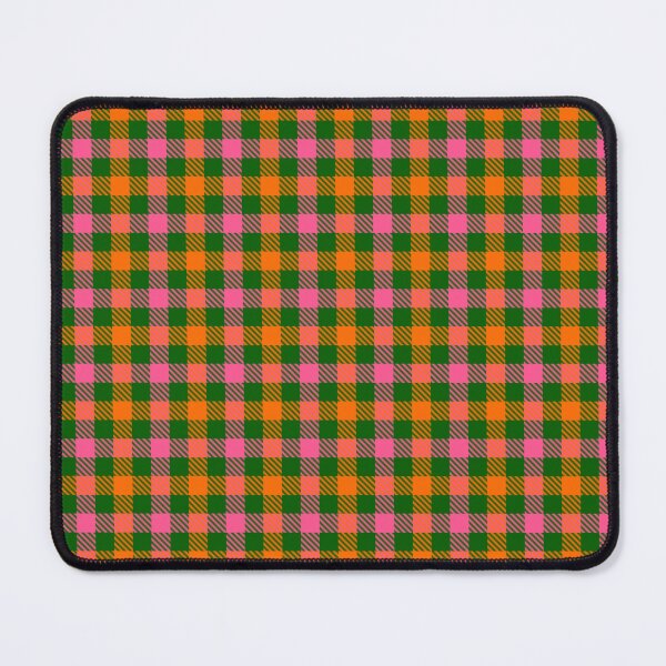 Item preview, Pink And Orange Gingham Check Green designed and sold by PatternTitan.
