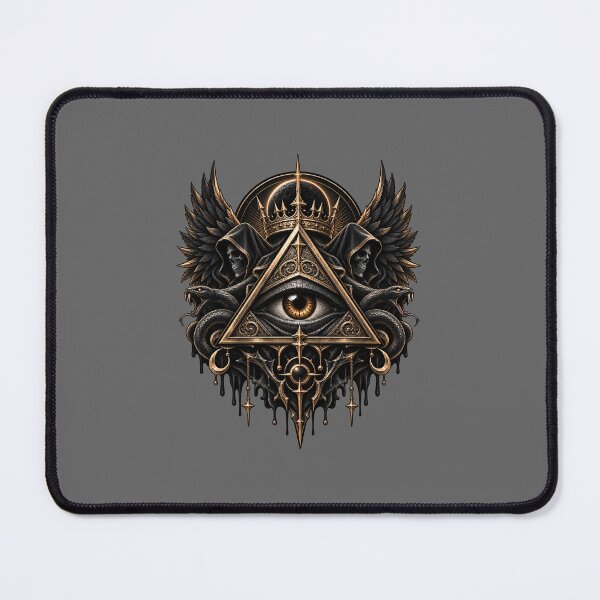 Item preview, Dark Illuminati Occult Eye Emblem designed and sold by Noctivane Studio.
