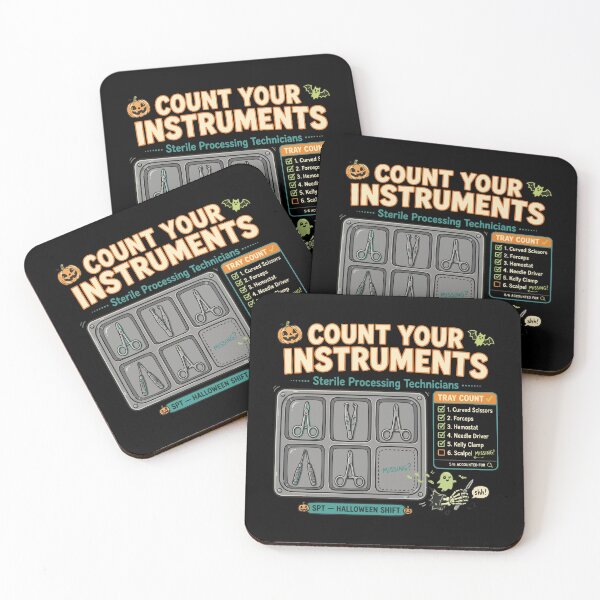 Item preview, Sterile Processing Technician Halloween Count Your Instruments SPD T-Shirt designed and sold by Uglyandcute.