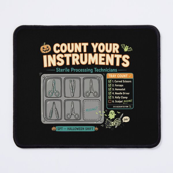 Item preview, Sterile Processing Technician Halloween Count Your Instruments SPD T-Shirt designed and sold by Uglyandcute.