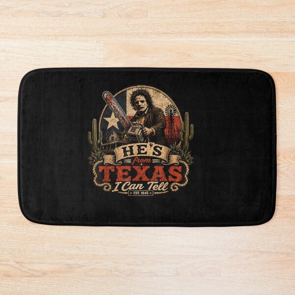Item preview, Hes from Texas I Can Tell Chainsaw Horror Halloween Graphic designed and sold by Szartstudios.