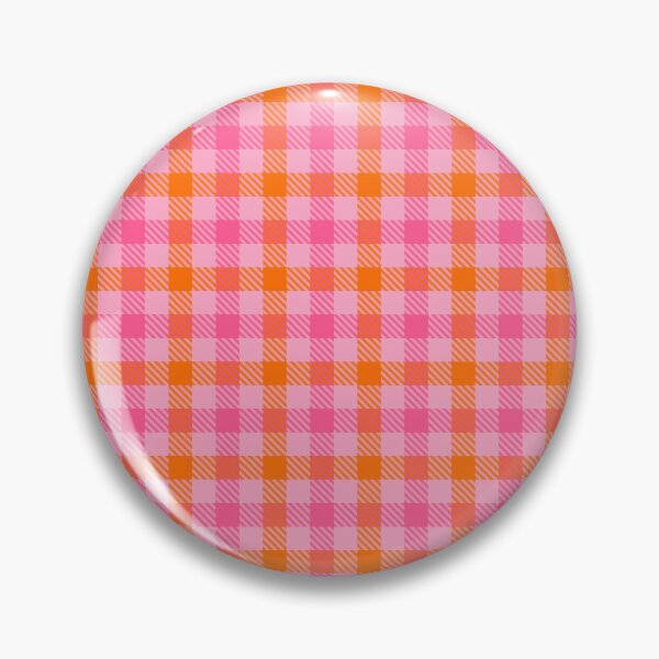 Item preview, Pink And Orange Gingham Check Pink  designed and sold by PatternTitan.