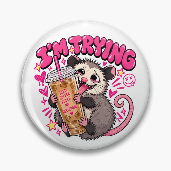 Item preview, I'm Trying Opossum designed and sold by Mbk Studios.