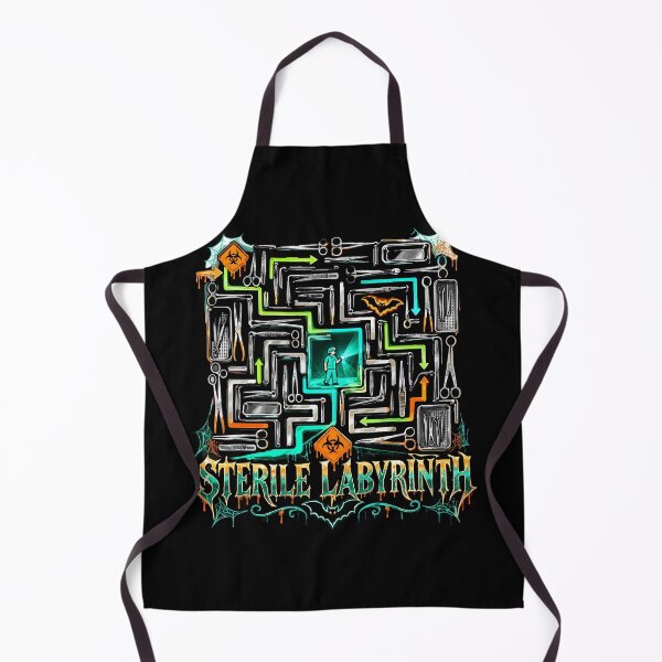 Aperçu de l'œuvre T-shirt SPD « Labyrinthe stérile Halloween » pour technicien en stérilisation créée et vendue par Uglyandcute.