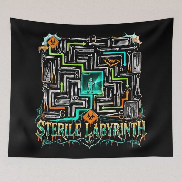 Item preview, Sterile Processing Technician Halloween Sterile Labyrinth SPD T-Shirt designed and sold by Uglyandcute.