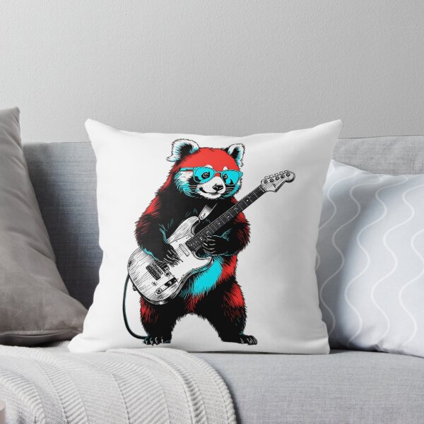 Item preview, Cool Red Panda Electric Guitarist designed and sold by Structure-Blue.