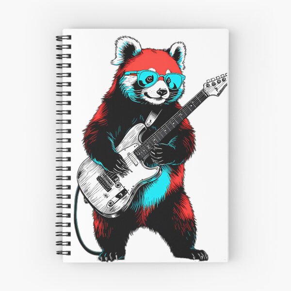 Item preview, Cool Red Panda Electric Guitarist designed and sold by Structure-Blue.