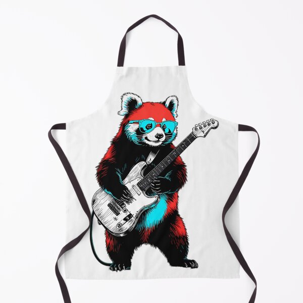 Item preview, Cool Red Panda Electric Guitarist designed and sold by Structure-Blue.