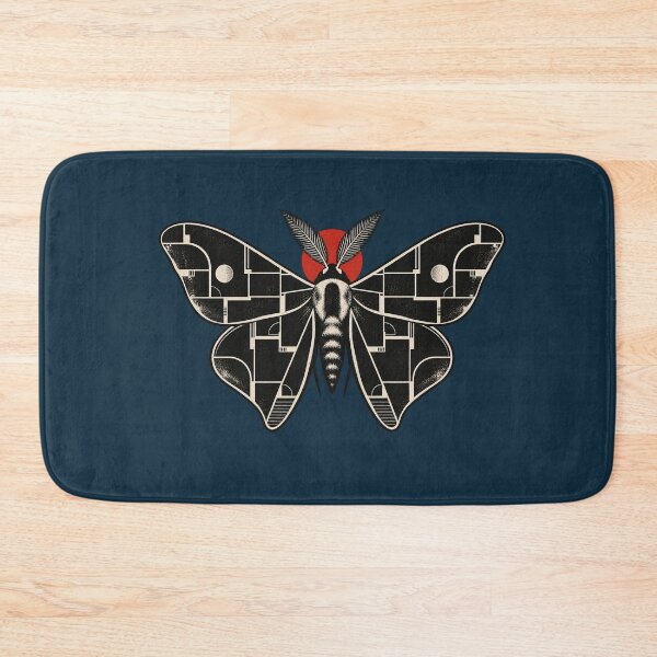 Item preview,  Geometric Moth Art with Red Sun Neo Traditional Tattoo designed and sold by Odinsshop.