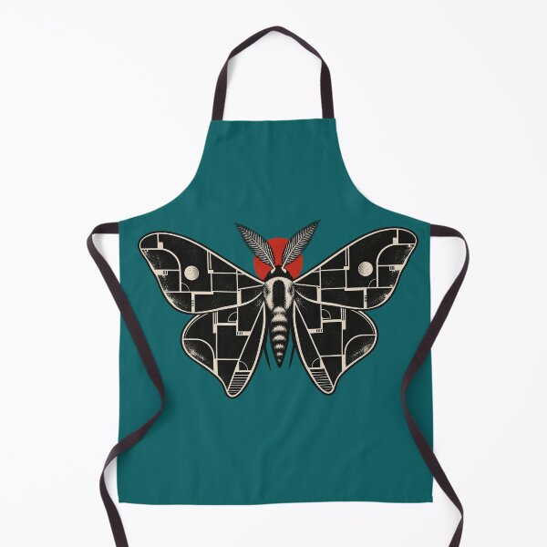 Item preview,  Geometric Moth Art with Red Sun Neo Traditional Tattoo designed and sold by Odinsshop.