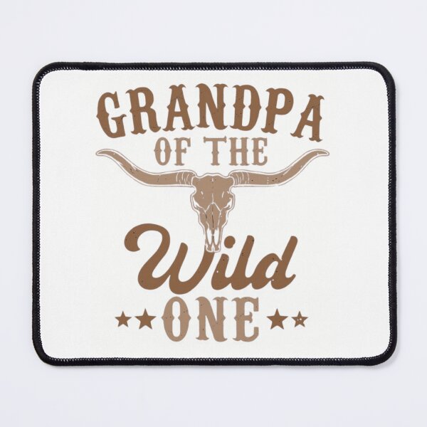 Item preview, Grandpa Of The Wild One Western 1st Birthday Longhorn Skull designed and sold by haitrieuic96.