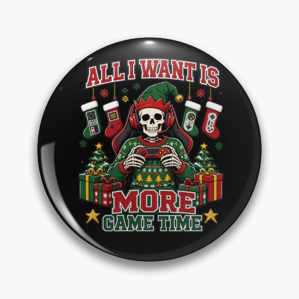 Item preview, All I Want Is More Game Time Christmas Tee designed and sold by Design Vibras.