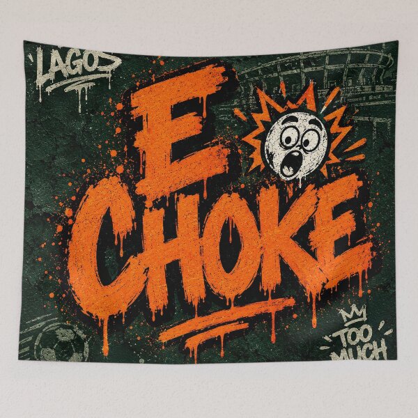 Item preview, E Choke Nigeria Slang Streetwear Graphic | Funny Graffiti T-Shirt Design designed and sold by DigitalChickHub.
