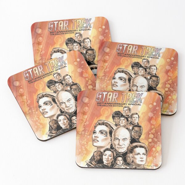 Item preview, Star Trek Original Series Retro Full Color Crew 60th Anniversary Special Poster designed and sold by ShawnMorrisDesigns.