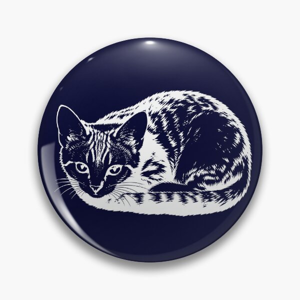 Item preview, Beautiful tabby cat outline white designed and sold by natalik2024.