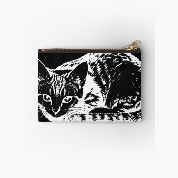 Item preview, Beautiful tabby cat outline white designed and sold by natalik2024.