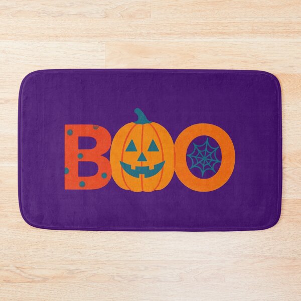 Item preview, Cute Halloween Boo Pumpkin Spider Web Graphic designed and sold by SolutionsArt.