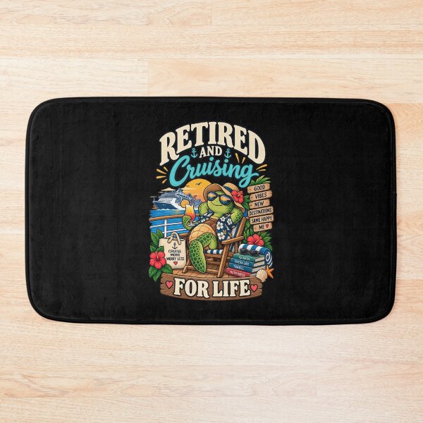 Item preview, Retired And Cruising For Life .. Funny Retirement Cruise Turtle designed and sold by Ridaelb.