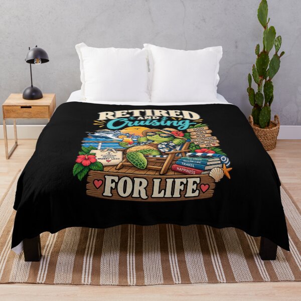 Item preview, Retired And Cruising For Life .. Funny Retirement Cruise Turtle designed and sold by Ridaelb.