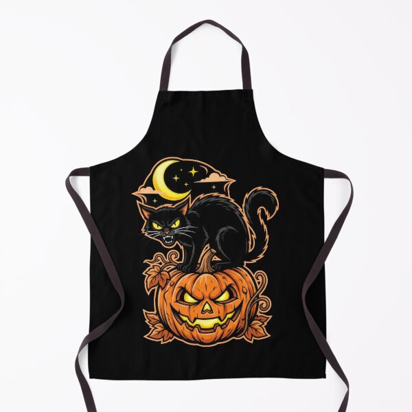 Item preview, Sinister Black Cat on Halloween Pumpkin Design designed and sold by TontikDesign.