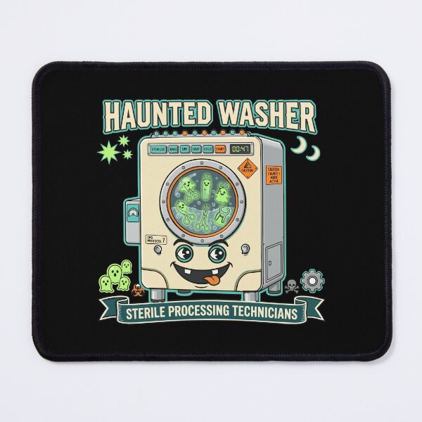 Item preview, Sterile Processing Technician Halloween Haunted Washer SPD Tech T-Shirt designed and sold by Uglyandcute.