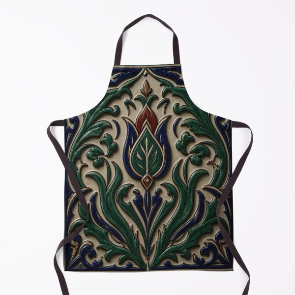 Item preview, Luxury 3D Embossed Iznik Tulip Ceramic Tile Art designed and sold by Breezes-of-Ida.