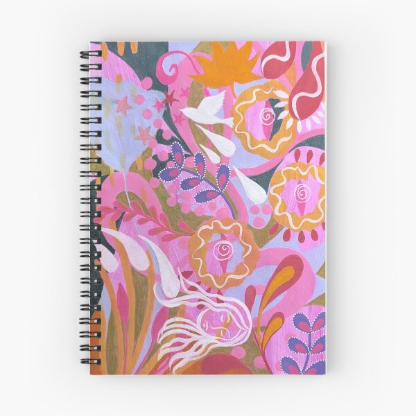 Item preview, Pink botanical, girl and bird. designed and sold by Jess Stride.