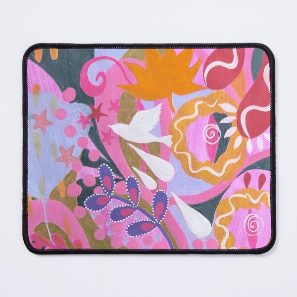 Item preview, Pink botanical, girl and bird. designed and sold by Jess Stride.