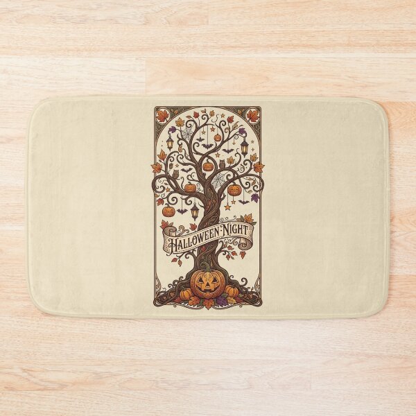 Item preview, Spooky old tree - Art nouveau Halloween tree - Halloween old tree in art nouveau style designed and sold by ParadoxParadox.