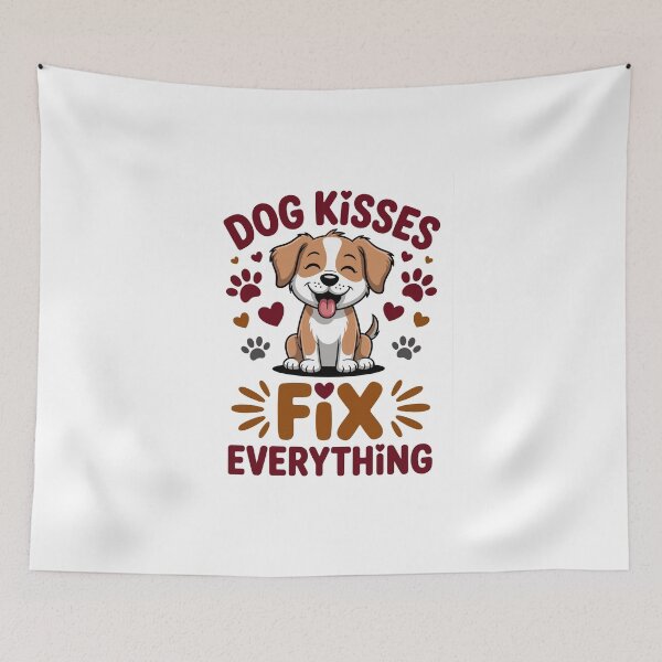 Item preview, Dog Kisses Fix Everything   designed and sold by jkrphoto.