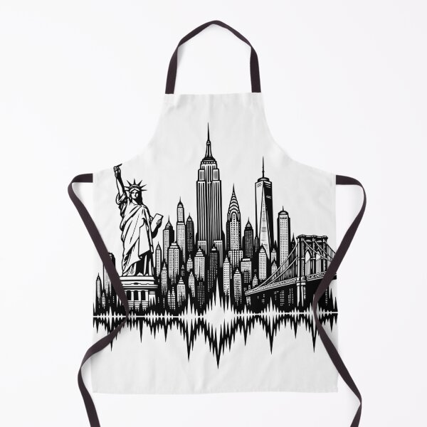 Item preview, New York Skyline - Statue of Liberty & Soundwave designed and sold by Pommes im Bett.