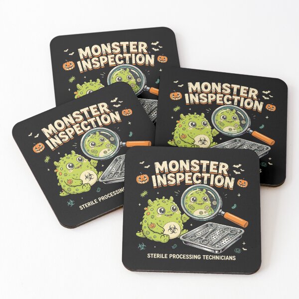 Item preview, Sterile Processing Technician Halloween Monster Inspection SPD T-Shirt designed and sold by Uglyandcute.