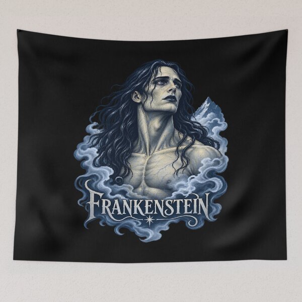Aperçu de l'œuvre Créature de Frankenstein surgissant des brumes arctiques créée et vendue par Fenay Designs.