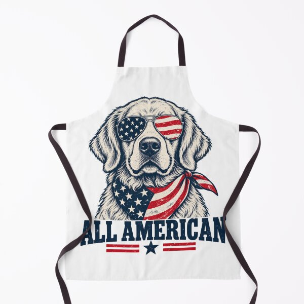 Artikelvorschau, All American Patriotic Golden Retriever entworfen und verkauft von lecroyhouse.