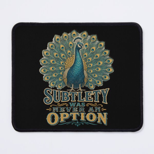 Item preview, Subtlety Was Never An Option Shirt, Funny Peacock T-Shirt, Bold Personality Tee, Garden Bird Lover Gift, Vintage Animal Graphic designed and sold by TshirtsLabs.