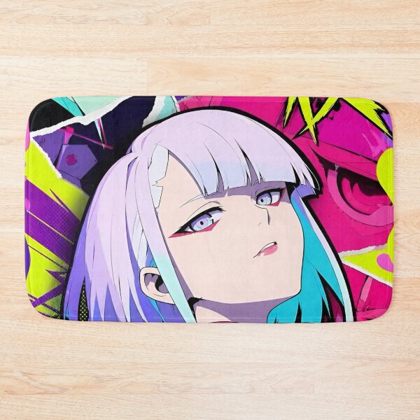 Item preview, Neon Cyberpunk Girl – Pink Cyan Futuristic Anime Inspired Glitch Art designed and sold by Dyan4.