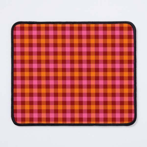 Item preview, Pink And Orange Gingham Check Red designed and sold by PatternTitan.