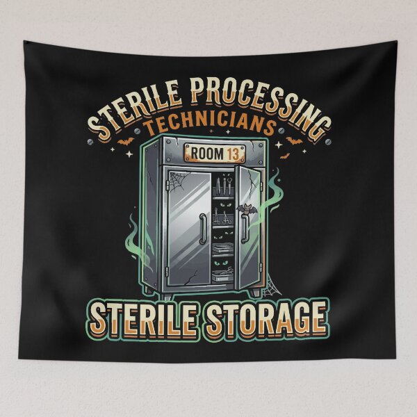 Item preview, Sterile Processing Technician Halloween Room 13 Sterile Storage T-Shirt designed and sold by Uglyandcute.