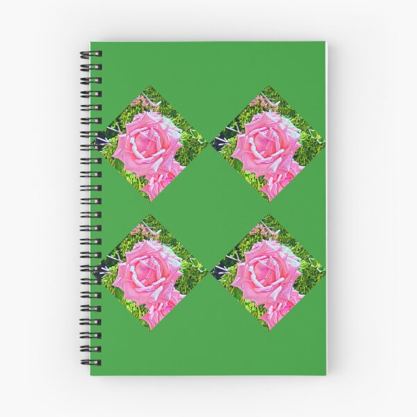 Item preview, Pink Rose Diamond Grid Floral Pattern designed and sold by BalkanBloomArt.