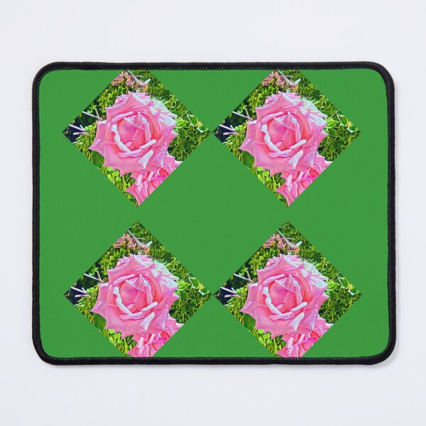 Item preview, Pink Rose Diamond Grid Floral Pattern designed and sold by BalkanBloomArt.