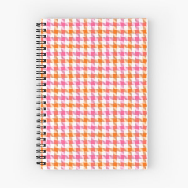 Item preview, Pink And Orange Gingham Check White  designed and sold by PatternTitan.