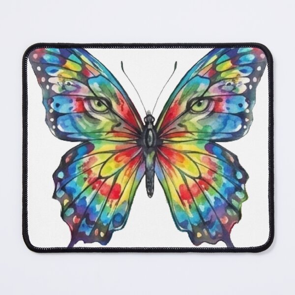 Item preview, Vibrant Butterfly with Hidden Eyes Surreal Art designed and sold by MaRCAStro.