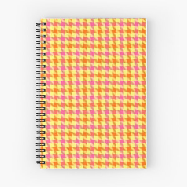 Item preview, Pink And Orange Gingham Check Yellow  designed and sold by PatternTitan.