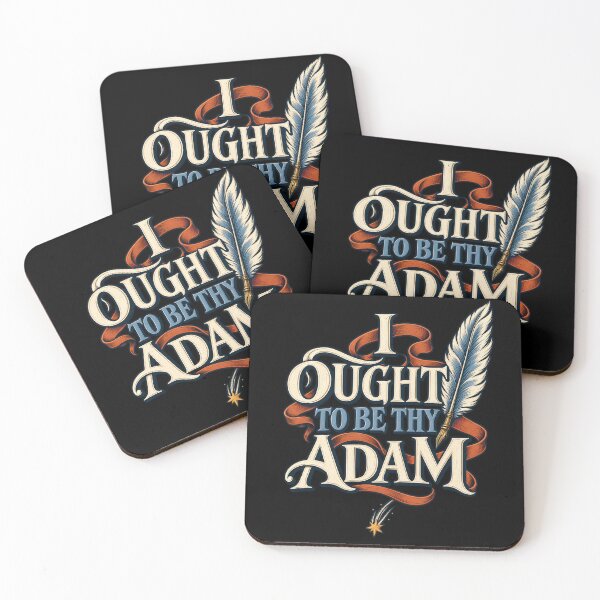 Item preview, Frankenstein Thy Adam Quote and Orange Quill designed and sold by Fenay Designs.