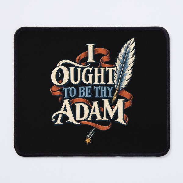 Item preview, Frankenstein Thy Adam Quote and Orange Quill designed and sold by Fenay Designs.