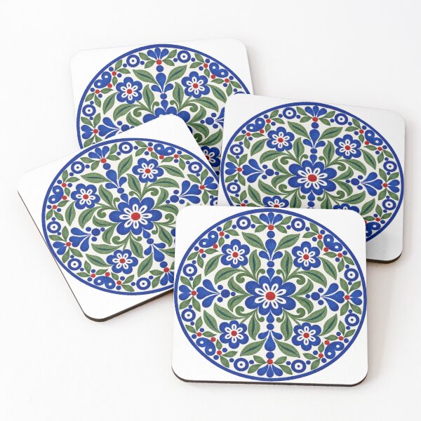 Item preview, Polish Pottery Inspired Daisy Floral designed and sold by KrisInStitches.