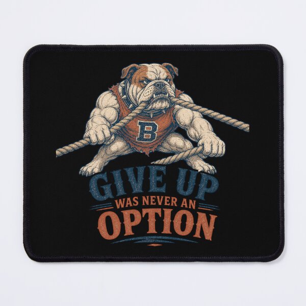 Item preview, Give Up Was Never An Option Shirt, Funny Bulldog T-Shirt, Stubborn Dog Tee, Motivational Dog Lover Gift, Vintage Animal Graphic designed and sold by TshirtsLabs.
