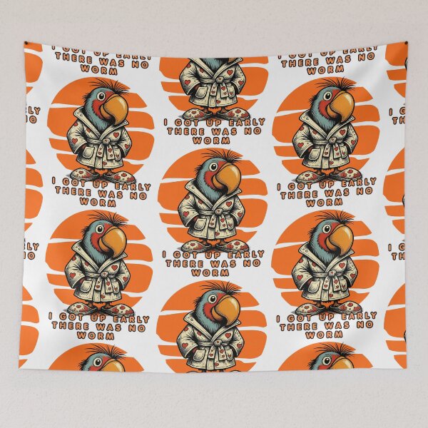 Item preview, I Got Up Early There Was No Worm – Funny Toucan Humor designed and sold by Szpaku desart .