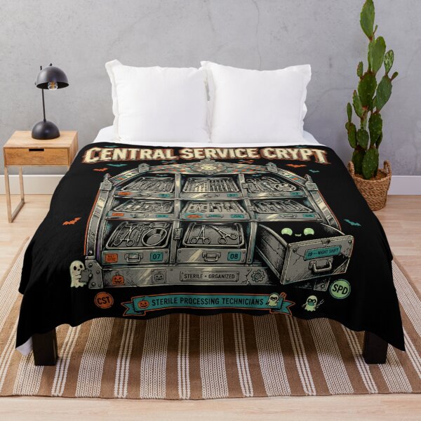 Item preview, Sterile Processing Technician Halloween Central Service Crypt T-Shirt designed and sold by Uglyandcute.