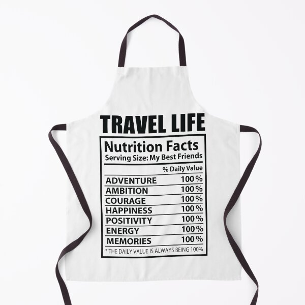 Item preview, Travel Life Nutrition Facts Vacation Journey designed and sold by ShopFanCreation.